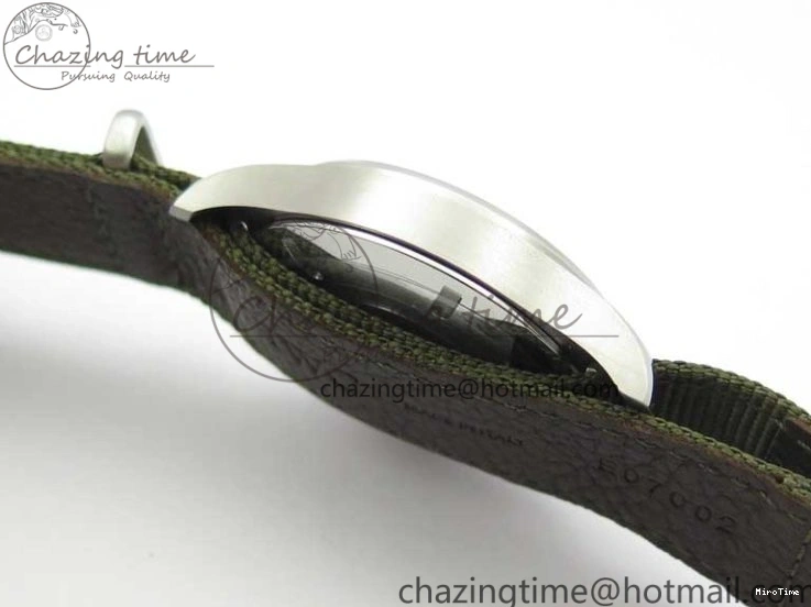 MIROTIME 0325 Fashionable Pilot IW326801 SS MK 1:1 Best Edition Black Dial on Green Nylon Strap MIYOTA 7122